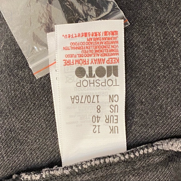 NWOT TOPSHOP Horn Button Midi Skirt - Picture 5 of 6